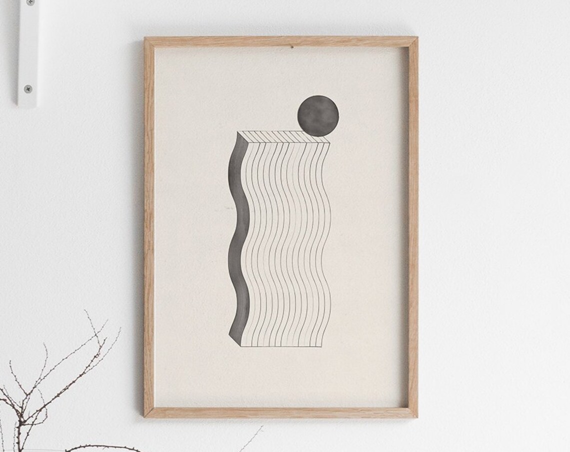 Balancing Marble, Architectural Abstract Design
