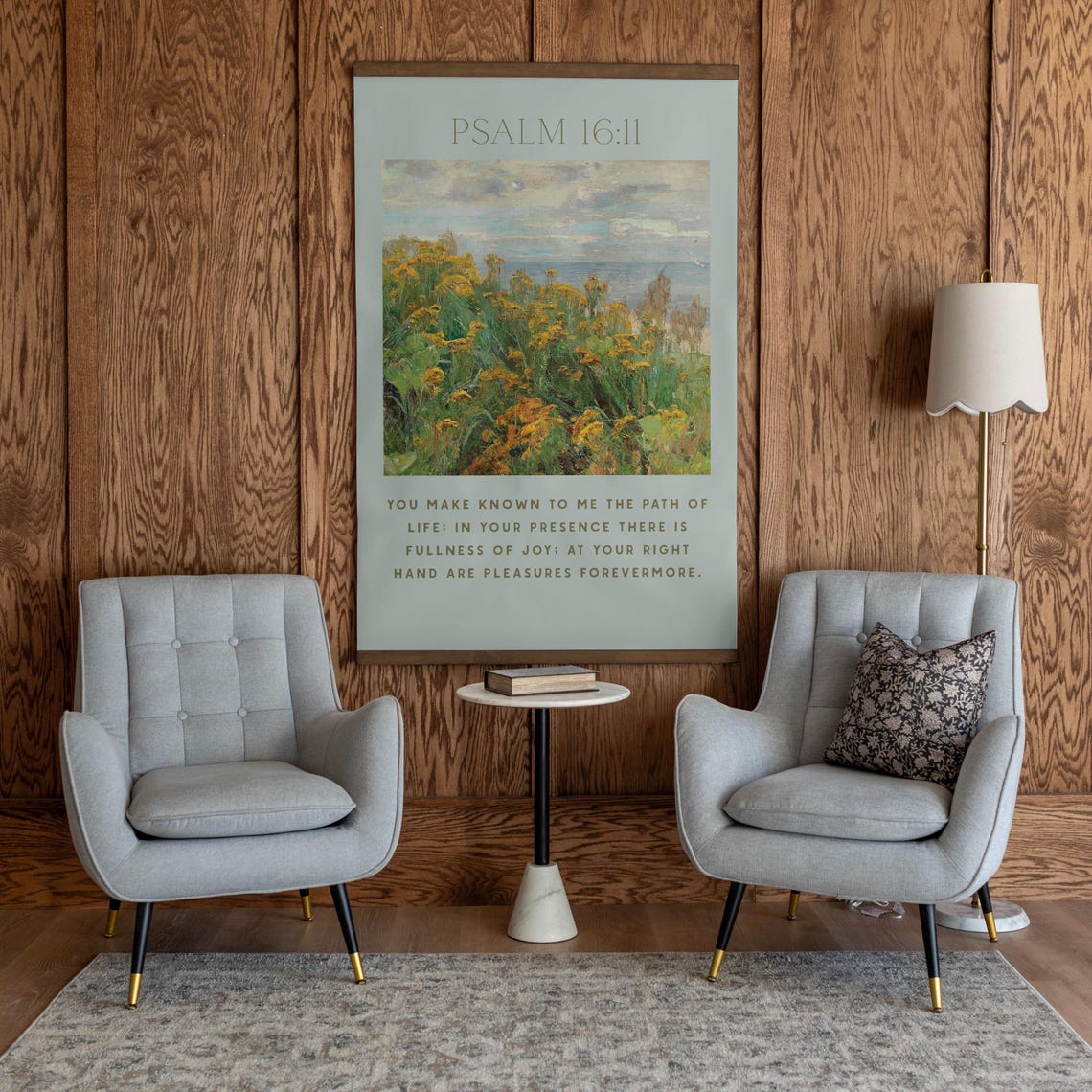 Christian Wall Art Psalm 1611 Modern Art Extra Large Wall Art Modern Wall Hanging 656 - Image 3