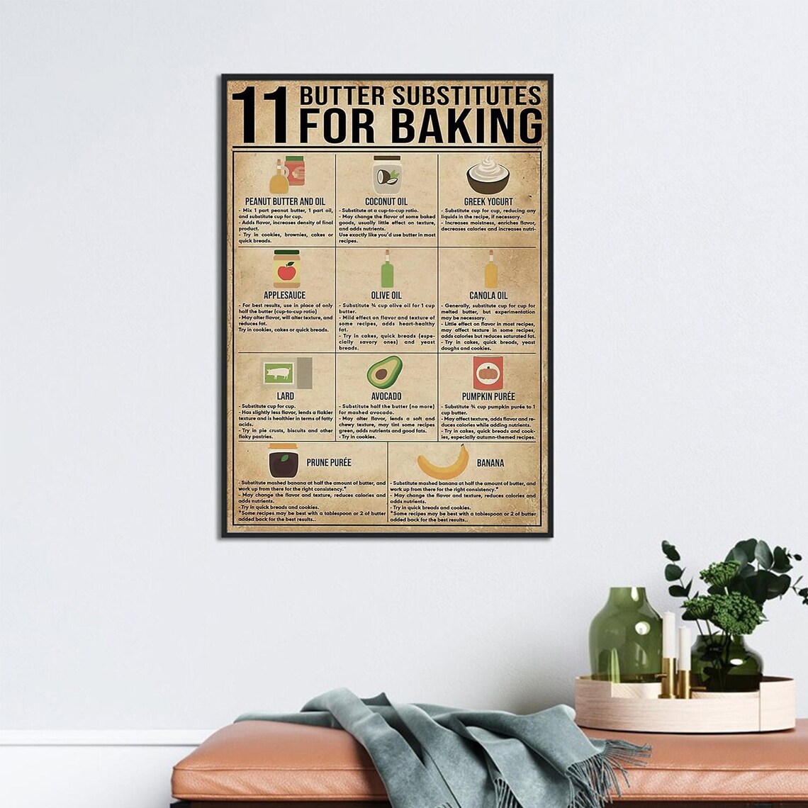 Baking Knowledge, 11 Butter Substitutes For Baking Poster - Image 3