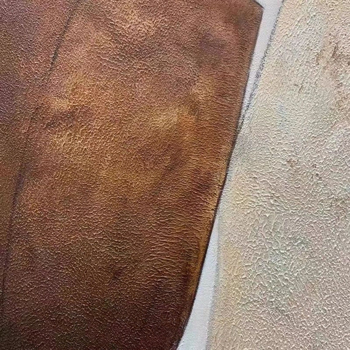 Large Beige Abstract Painting Modern Abstract Painting Beige Painting Beige Abstract Painting On Brown Painting Abstract Texture Art - Image 3