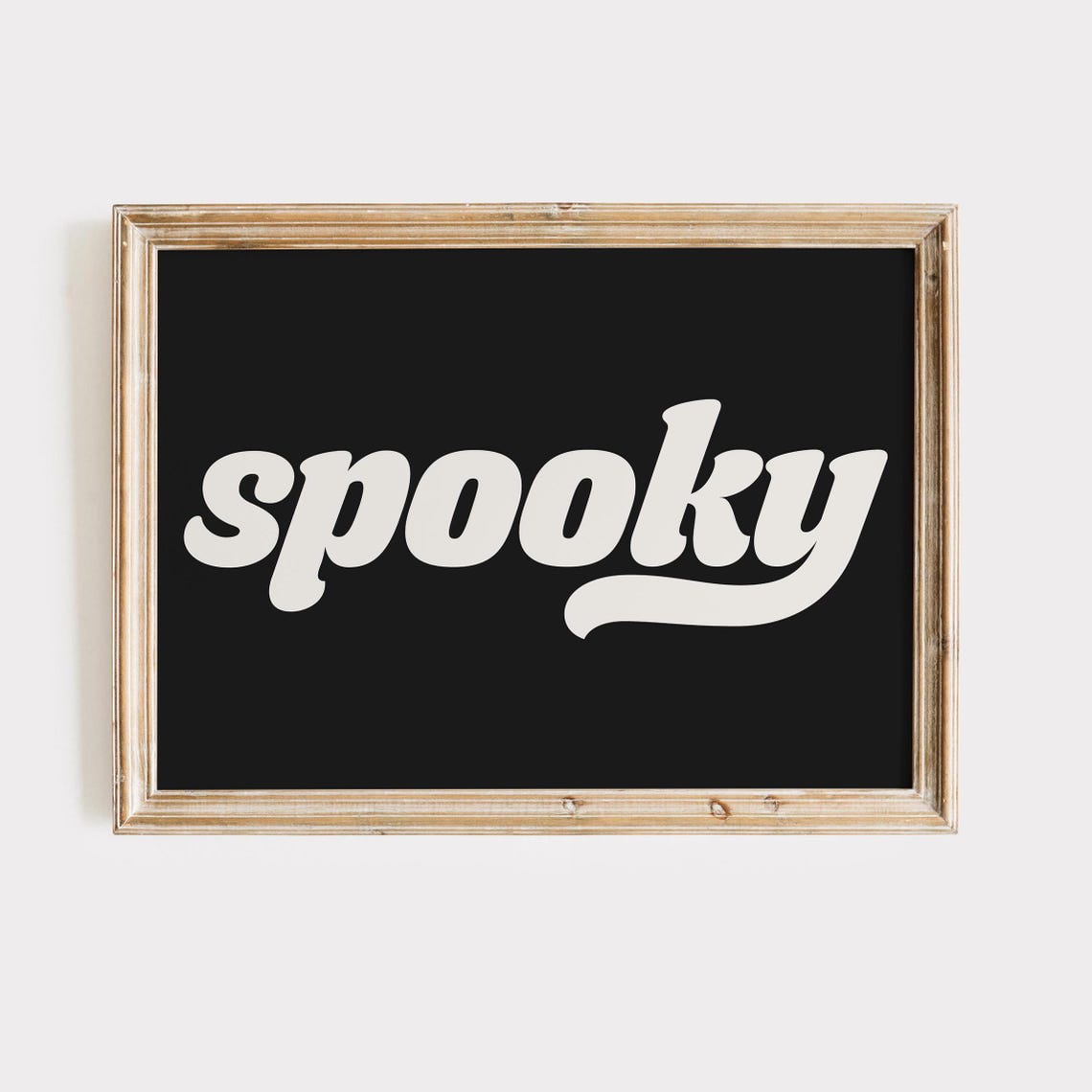 Spooky Script Typography Black Background Halloween Party Poster - Image 3