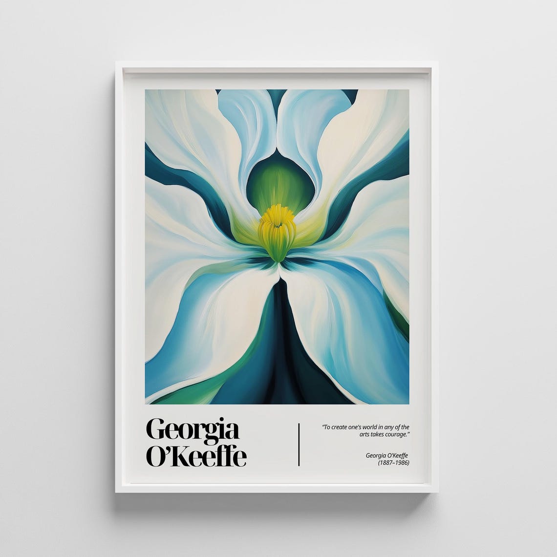 Georgia Okeeffe Flower Print Abstract Botanical Art Gallery Wall