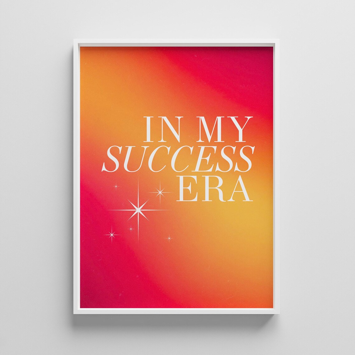 Success Era Gradient Poster Motivational Office Art