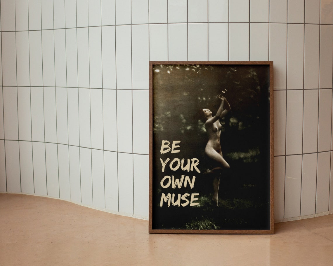 Be Your Own Muse Vintage Forest Dancer Quote Empowerment Poster - Image 5