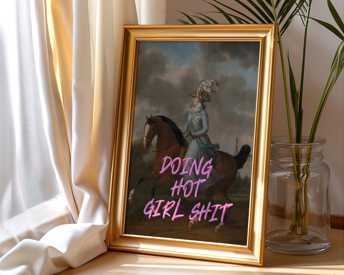 Feminist Altered Art Print, Maximalist Quirky Quote - Image 3