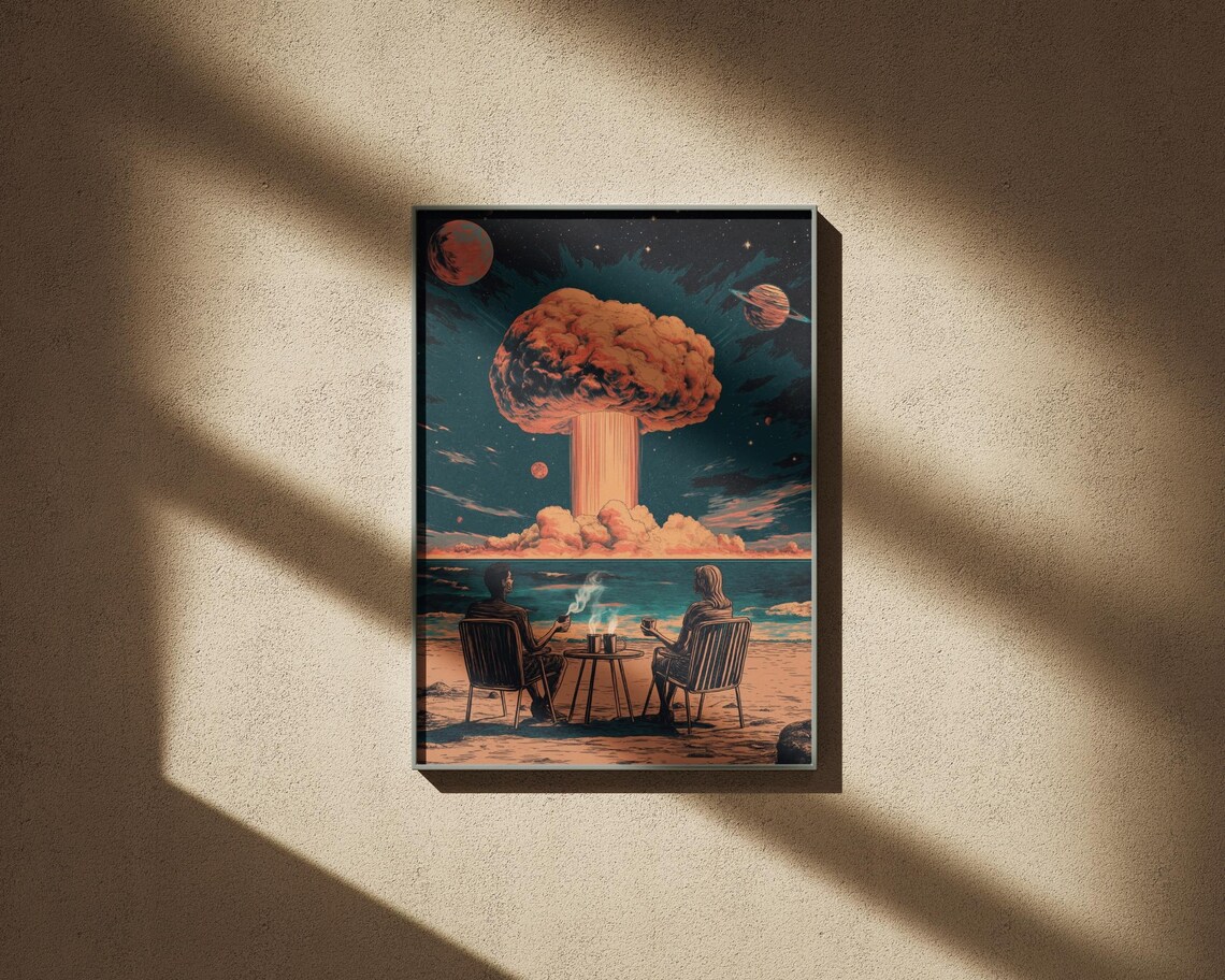 Psychedelic Vintage Retro Surreal Art Print - Image 5
