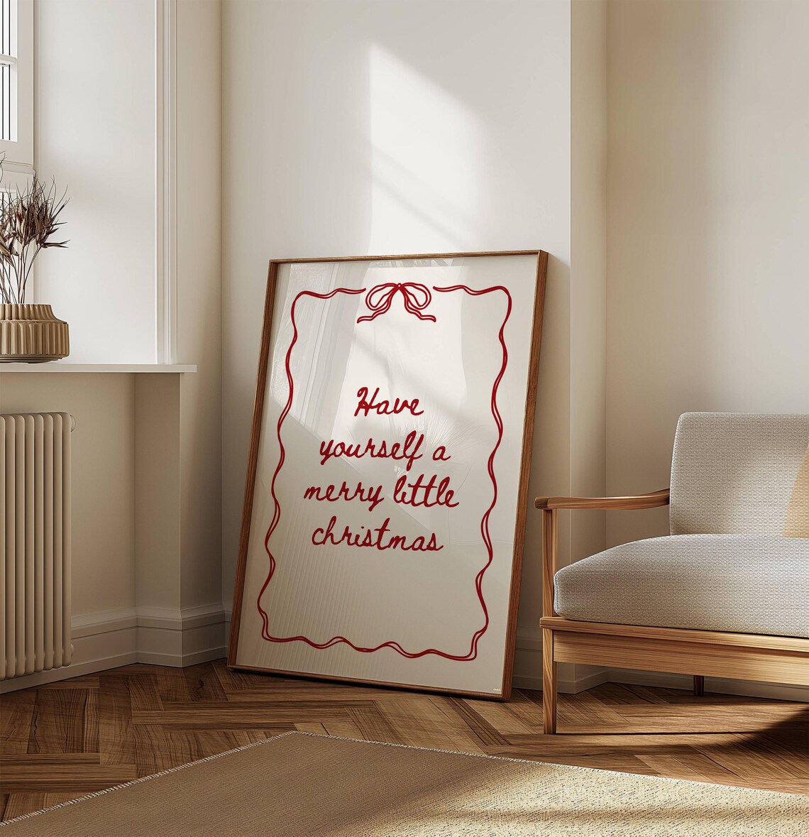 Have Yourself a Merry Little Christmas Bow Print - Image 4