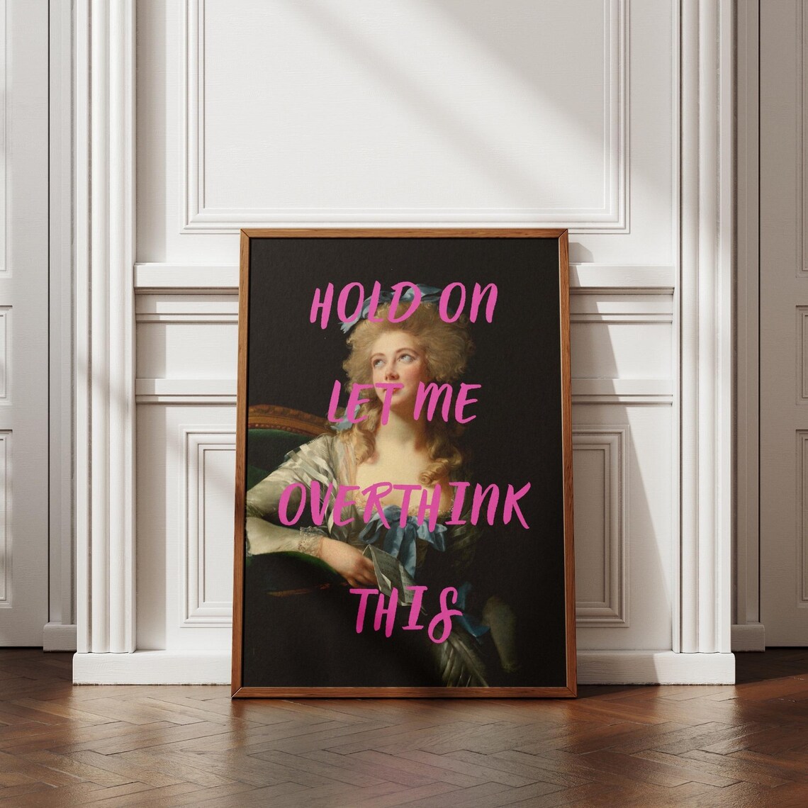 Funny Altered Vintage Painting Art Print, Maximalist - Image 3