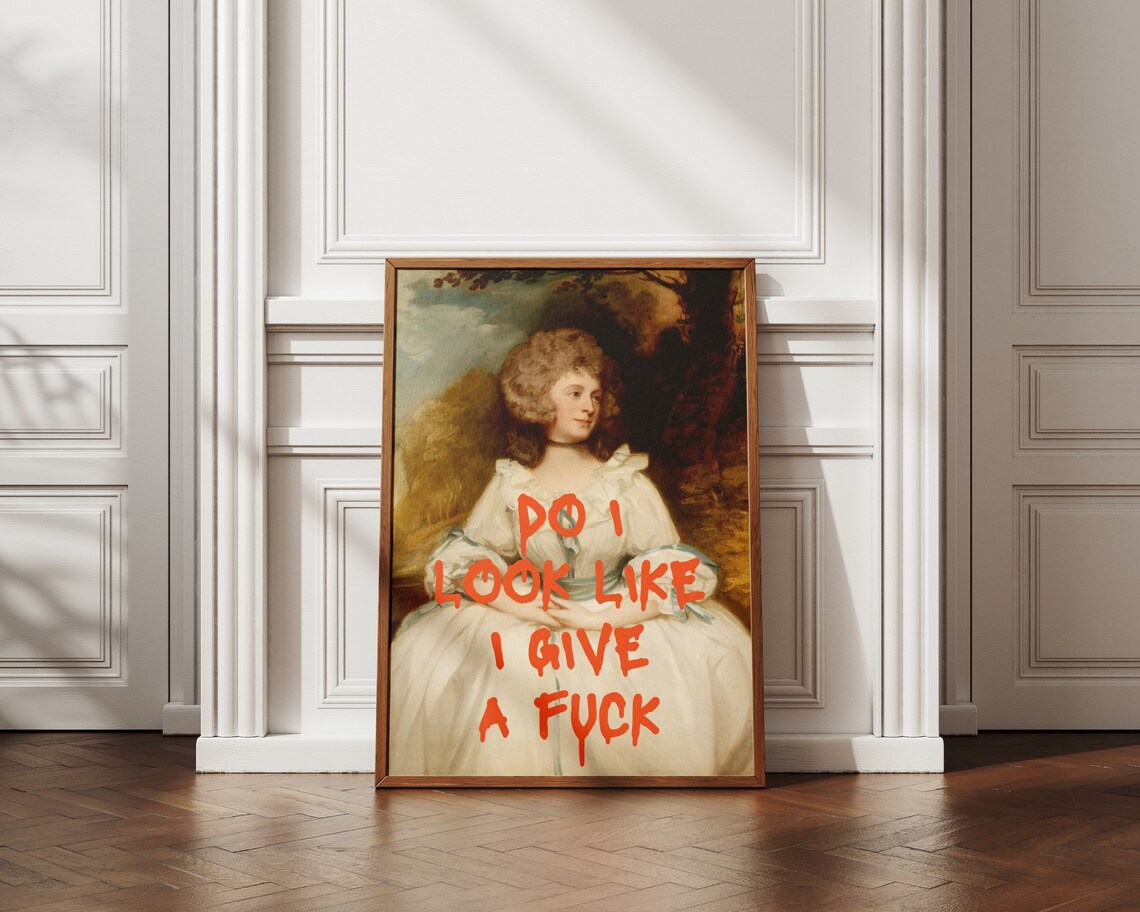 Vintage Portrait Woman Altered Art Print, Eclectic Maximalist - Image 3