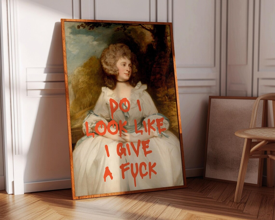 Vintage Portrait Woman Altered Art Print, Eclectic Maximalist - Image 8