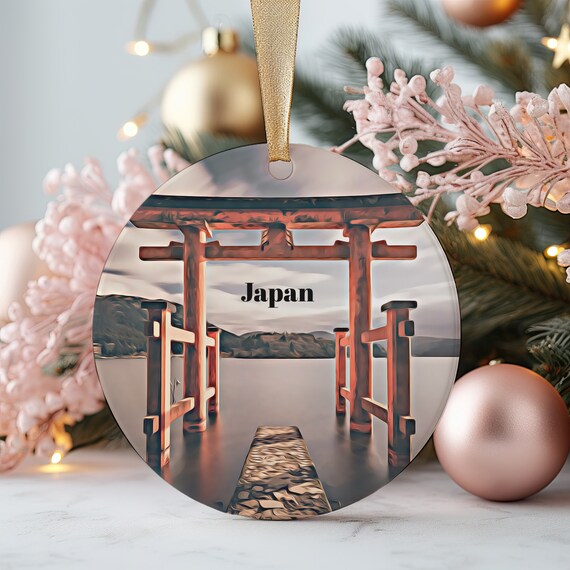 Japan Torii Gate Lake Reflection Travel Souvenir Ornament Wall Art