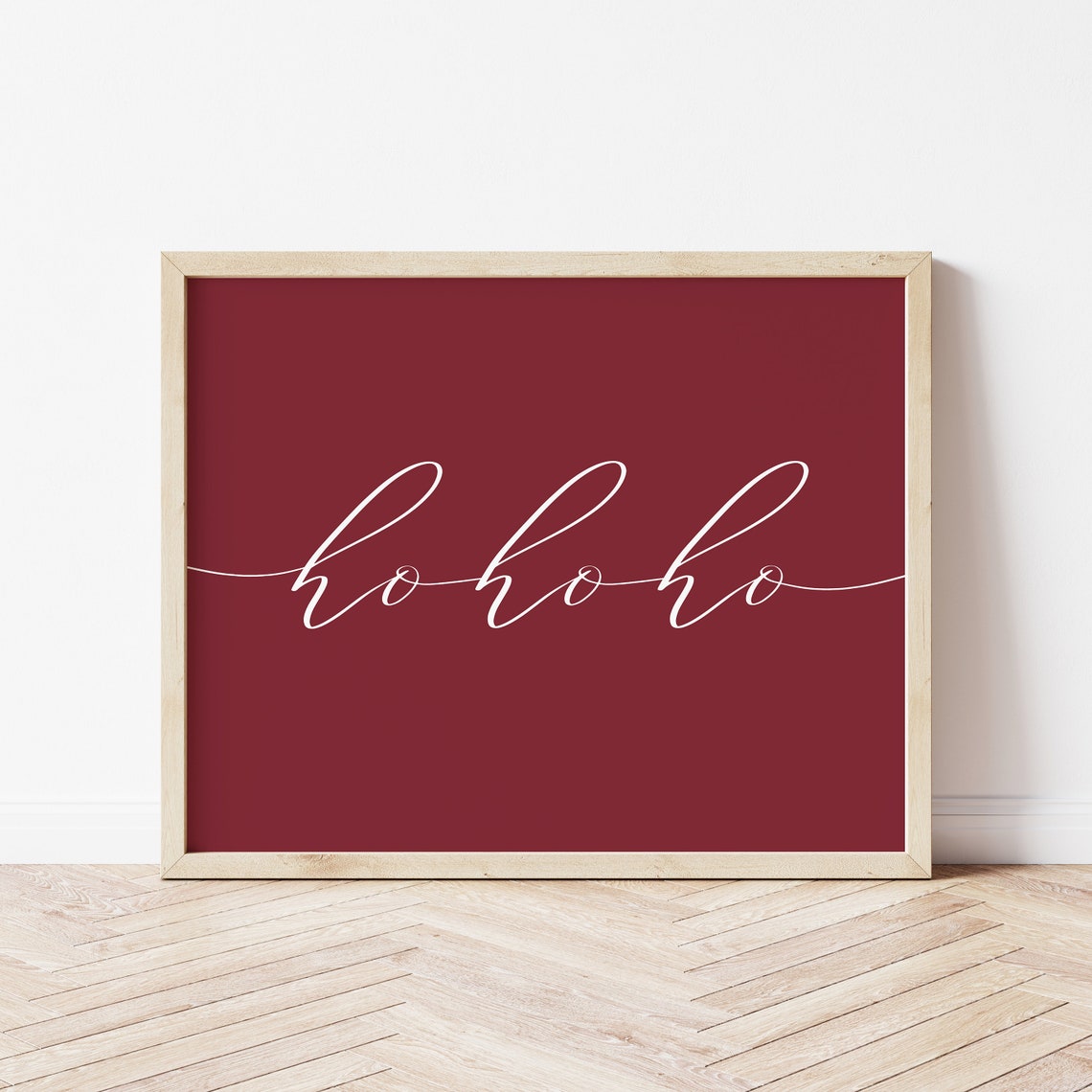 Ho Ho Ho Santa Christmas Art Print - Image 2