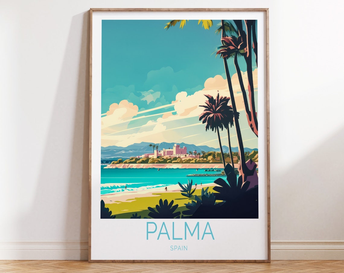 Palma Spain Travel Poster Palma Spain Poster Palma Spain Travel Wall Art Palma Spain Travel Gift Spain Travel Home Decor Birthday Gift