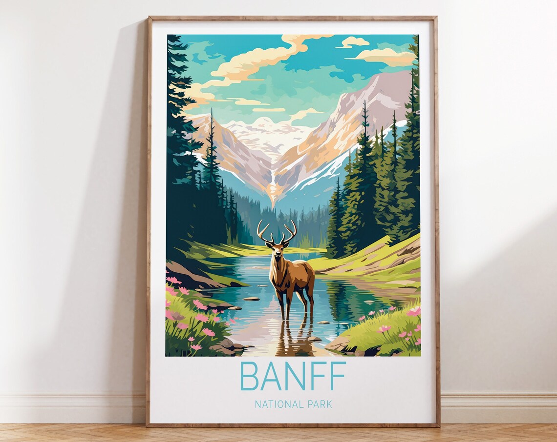 Banff National Park Travel Poster, Canada