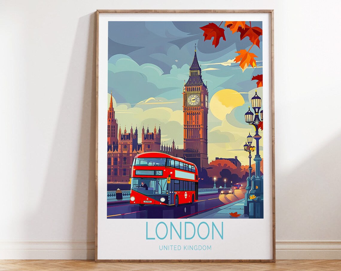 London United Kingdom Travel Wall Art Poster