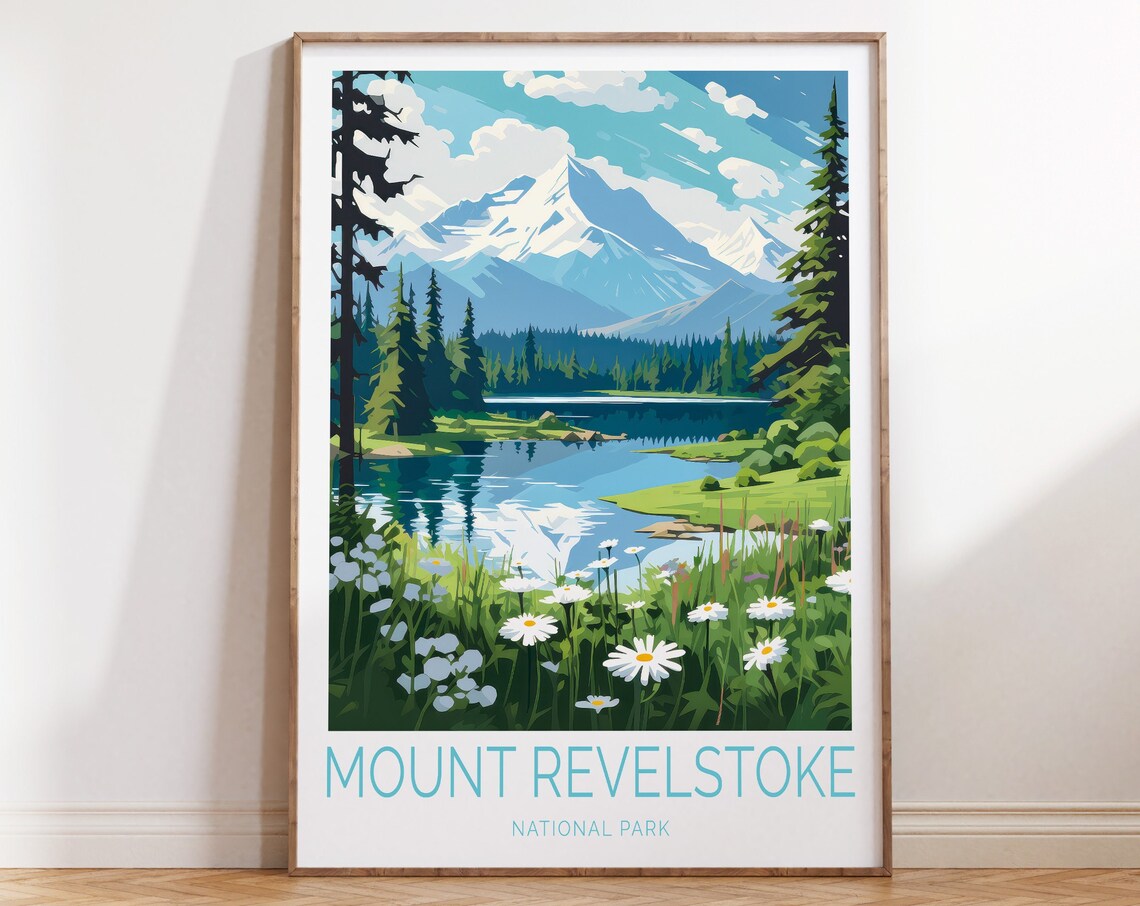 Mount Revelstoke National Park Travel Poster, Canada