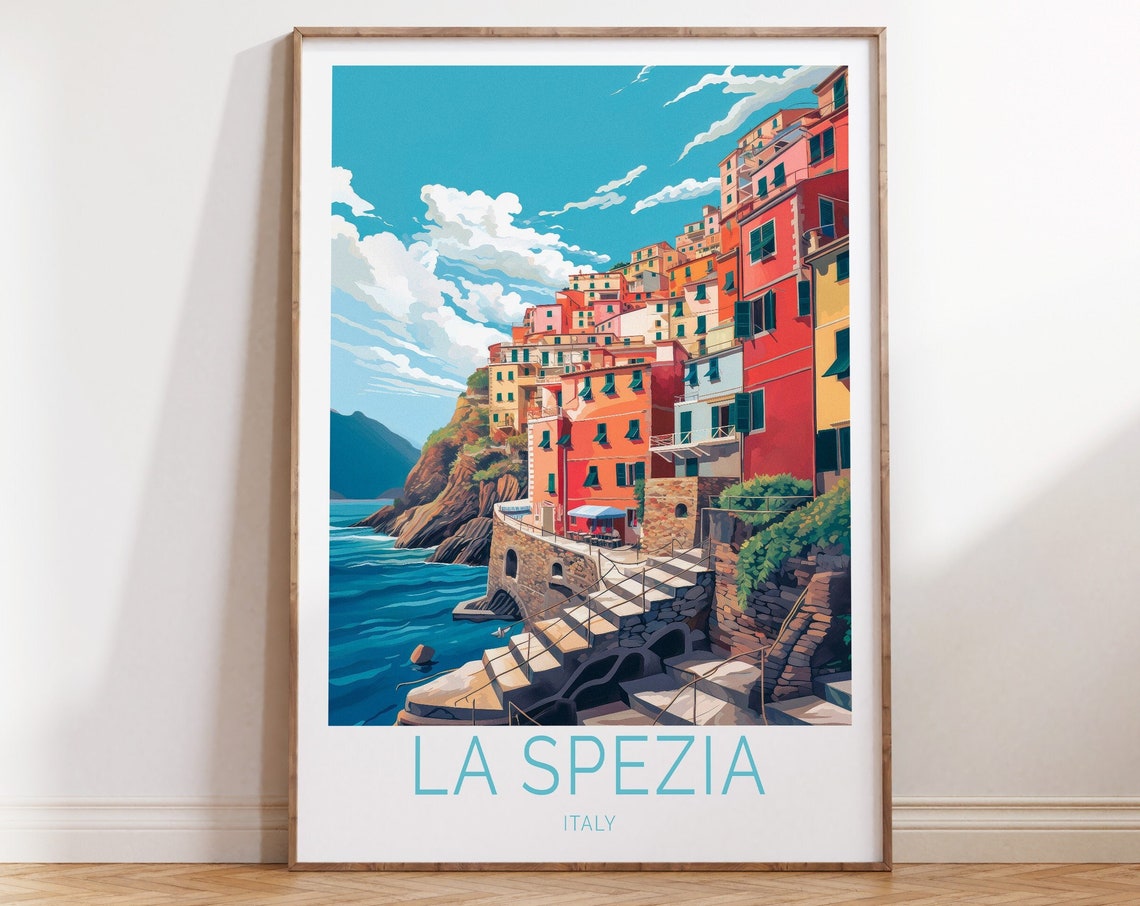 La Spezia Travel Poster Italy Travel Poster La Spezia Travel Wall Art La Spezia Italy Travel Wall Art La Spezia Italia