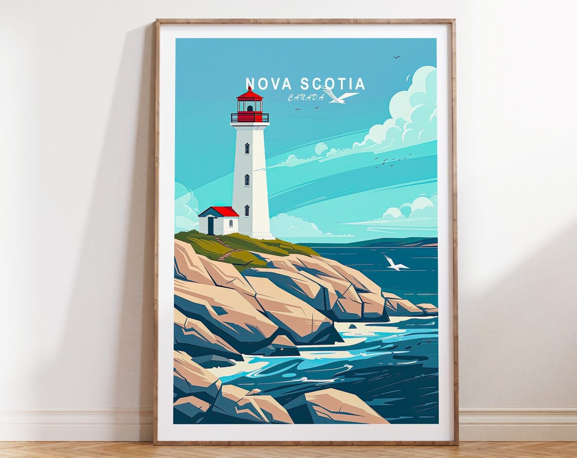 Nova Scotia Travel Poster, Halifax Castle Tour
