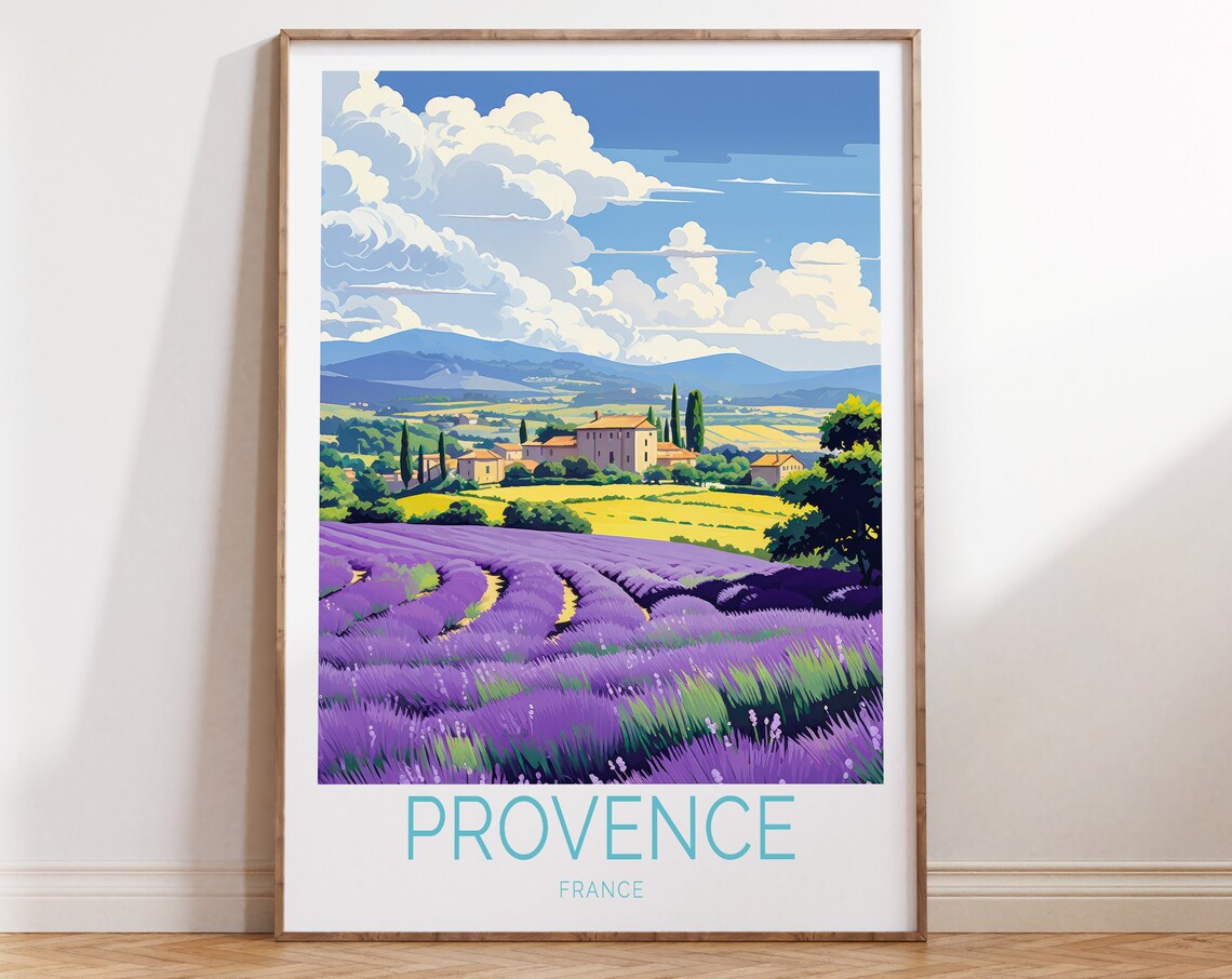 Provence Côte D'azur France Travel Poster, Travel Poster
