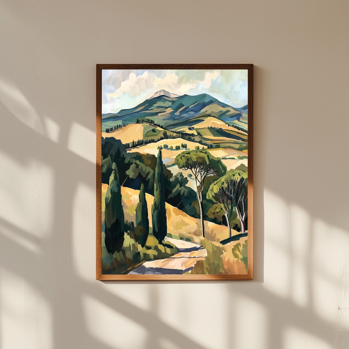 Cezanne Inspired Mont Sainte Victoire French Countryside Art Print