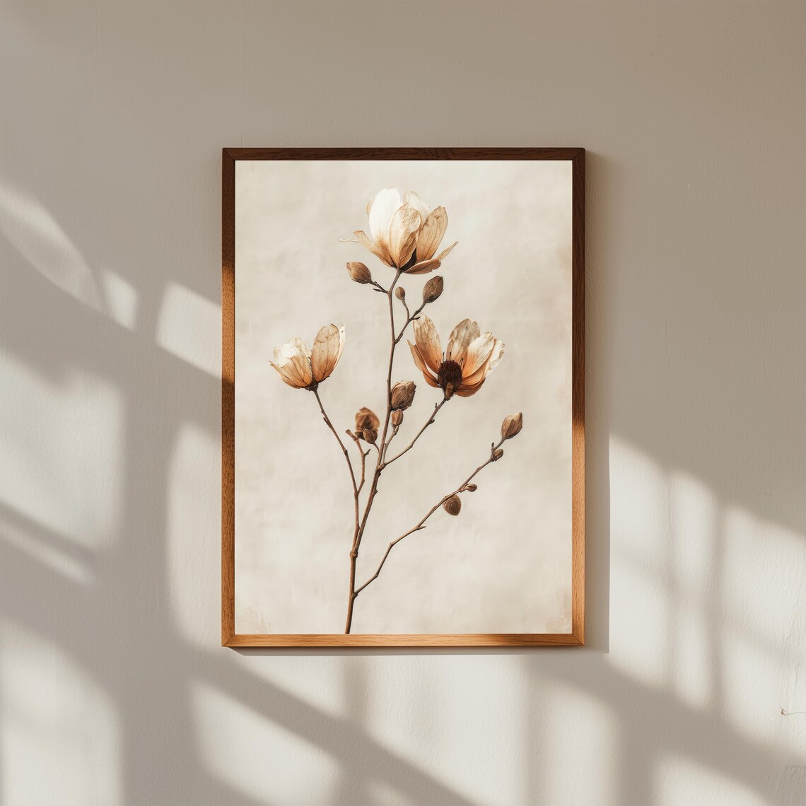 Abstract Botanical Print Modern Floral Fine Art Decor