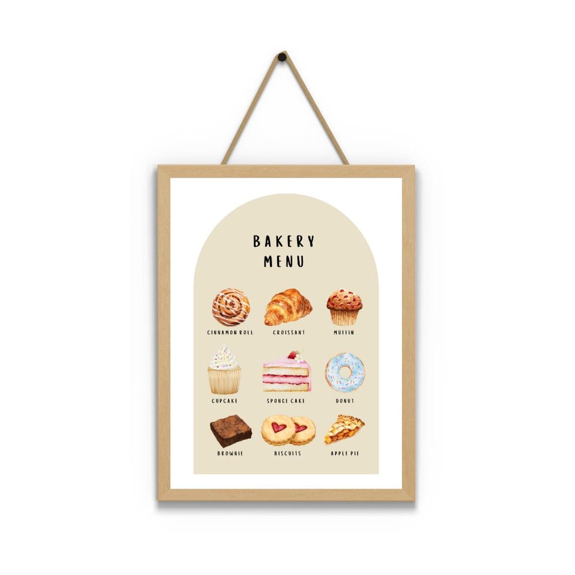 Kids Bakery Menu Pretend Play Poster for Play Kitchen and Shop Decor - Image 4