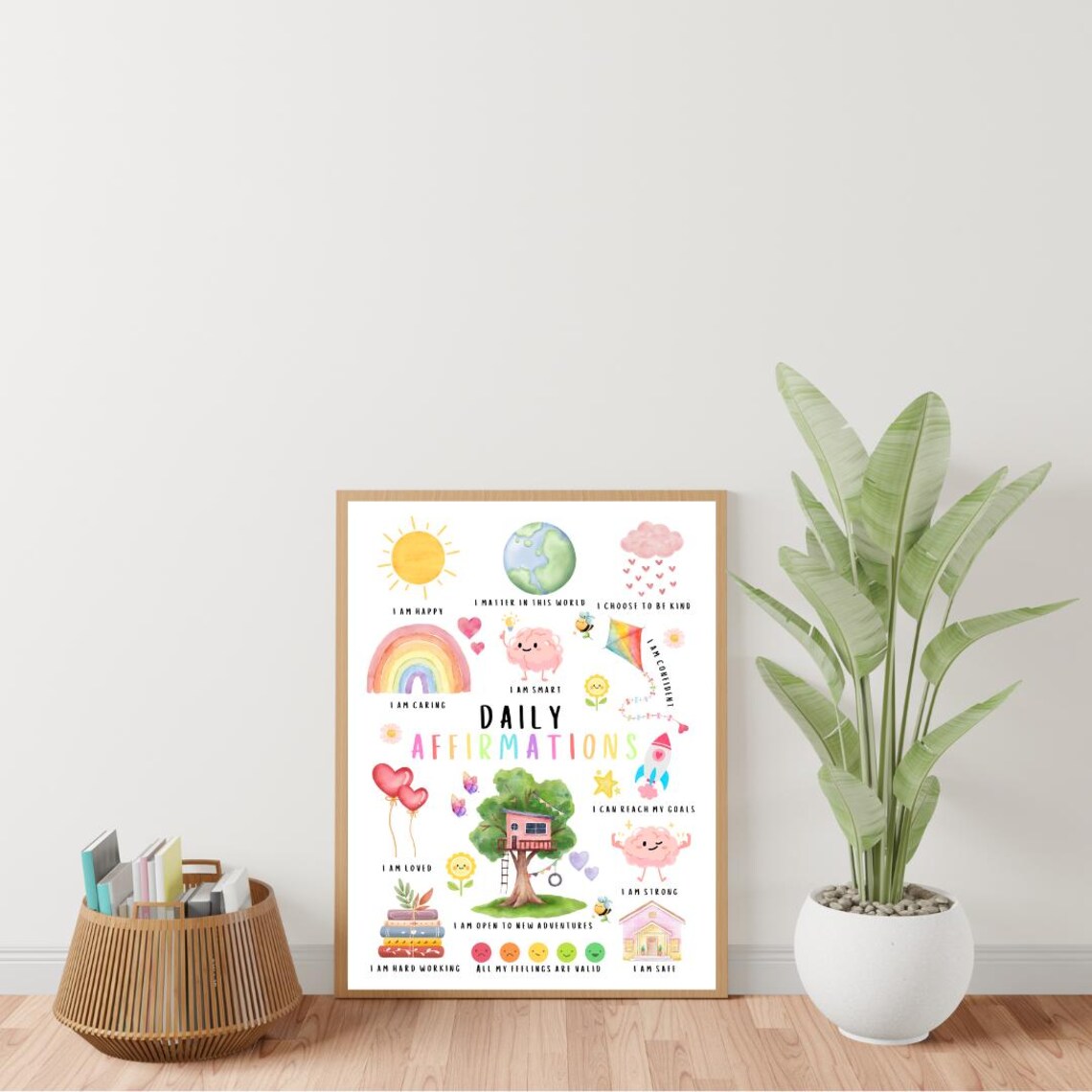 Kids Daily Affirmations Art Print, Montessori Classroom - Image 4