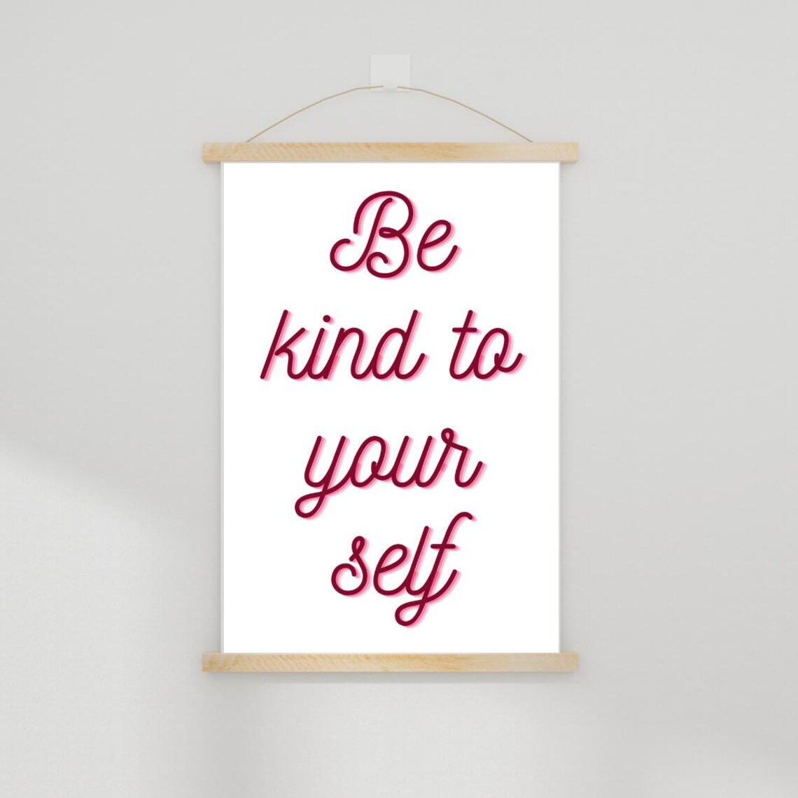 Be Kind To Yourself Inspirational Quote Poster - Image 4