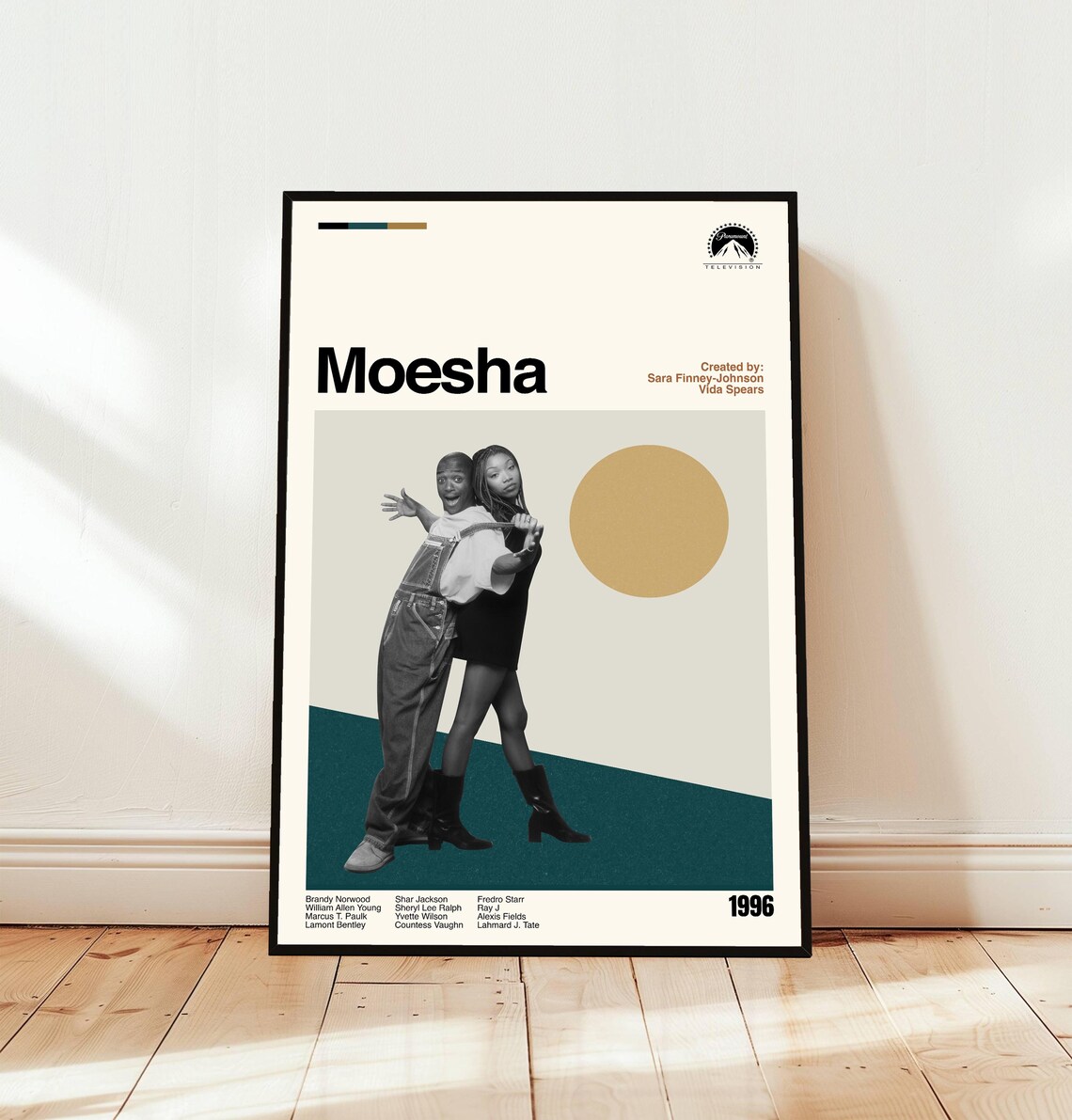 Moesha 1996 Brandy Norwood Minimalist Sitcom Series Art Movie Poster