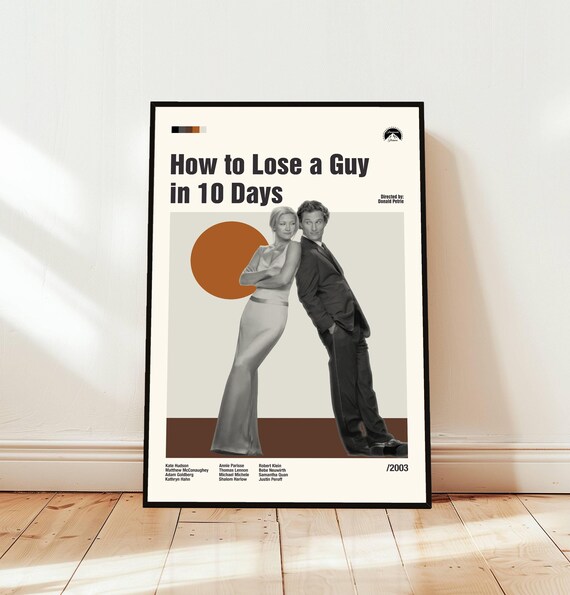 How to Lose a Guy in 10 Days 2003 Minimalist Movie Poster Classic Design