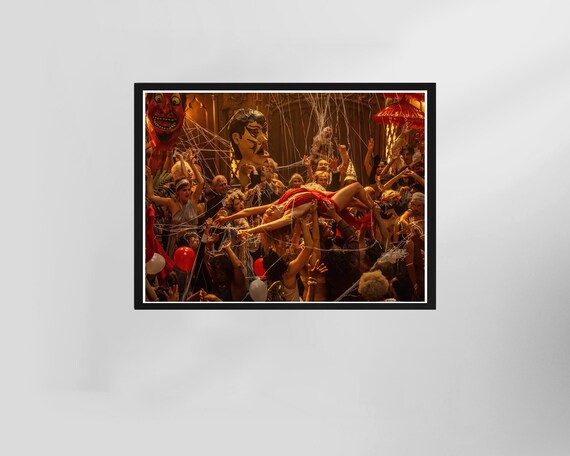 Babylon Movie Party Scene Colorful Celebration Film Still Poster