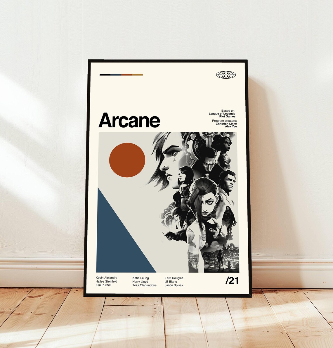 Arcane 2021 Animated Series Poster League of Legends Inspired Fan Art