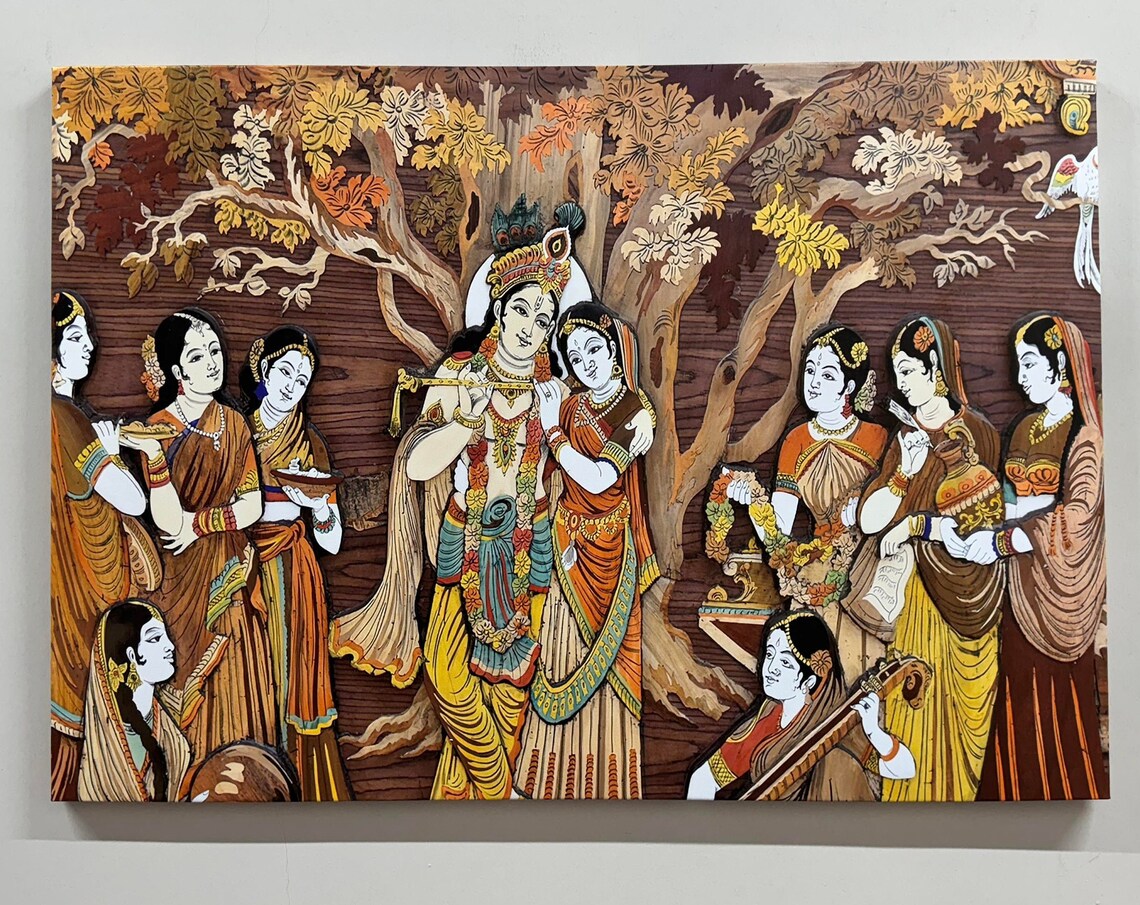 Radha Krishna - Hindu Wall Art