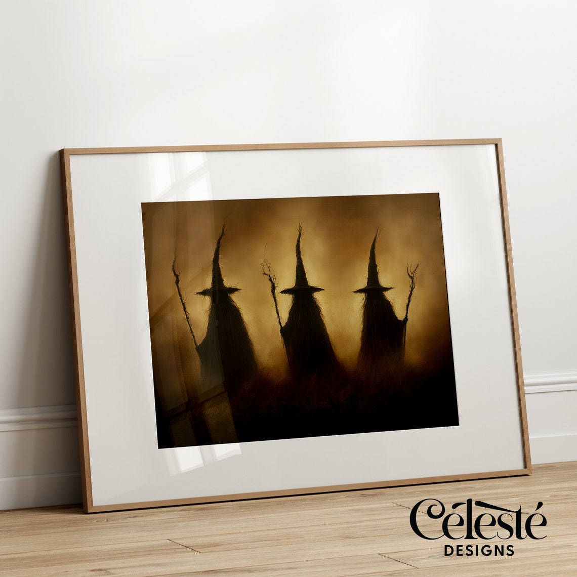 Witch Halloween Art Print Spooky Witchcore Decor
