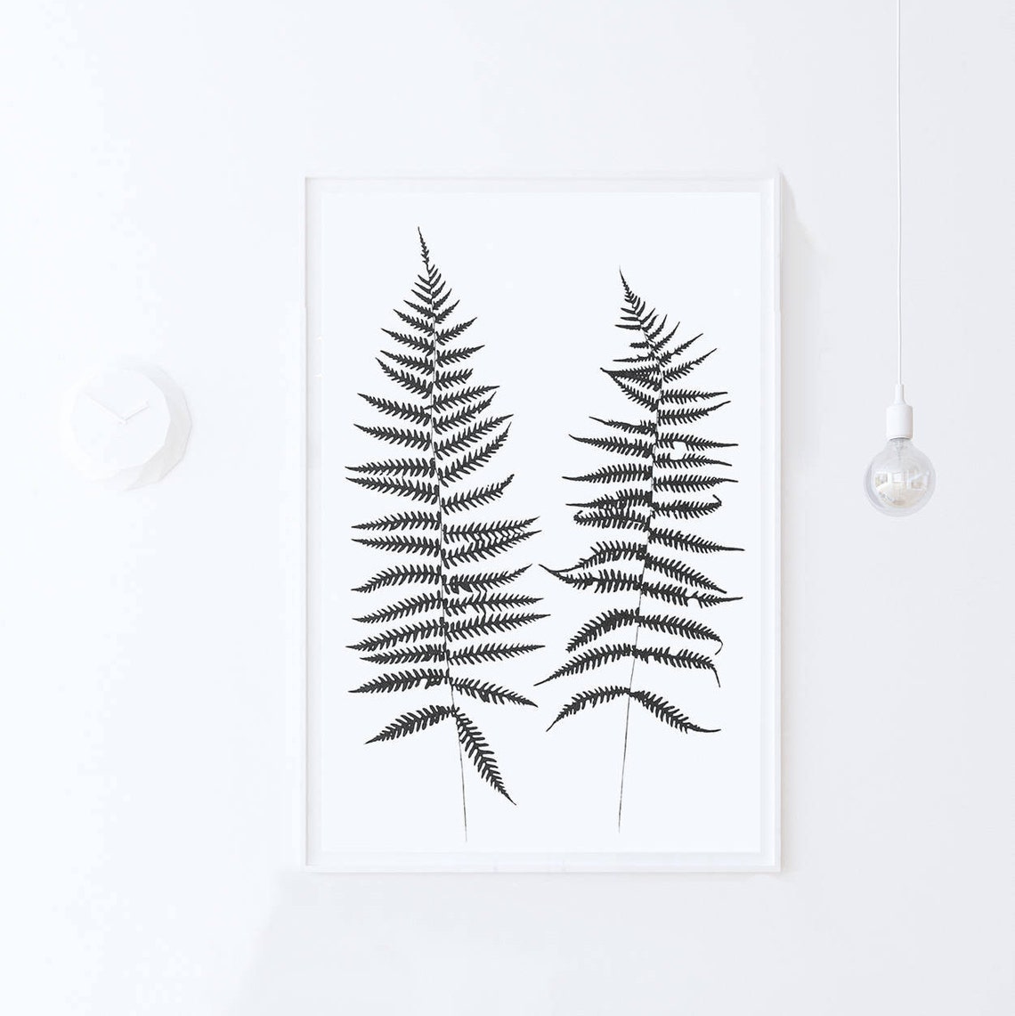 Large Botanical Fern Poster, Nature Art Print - Image 2