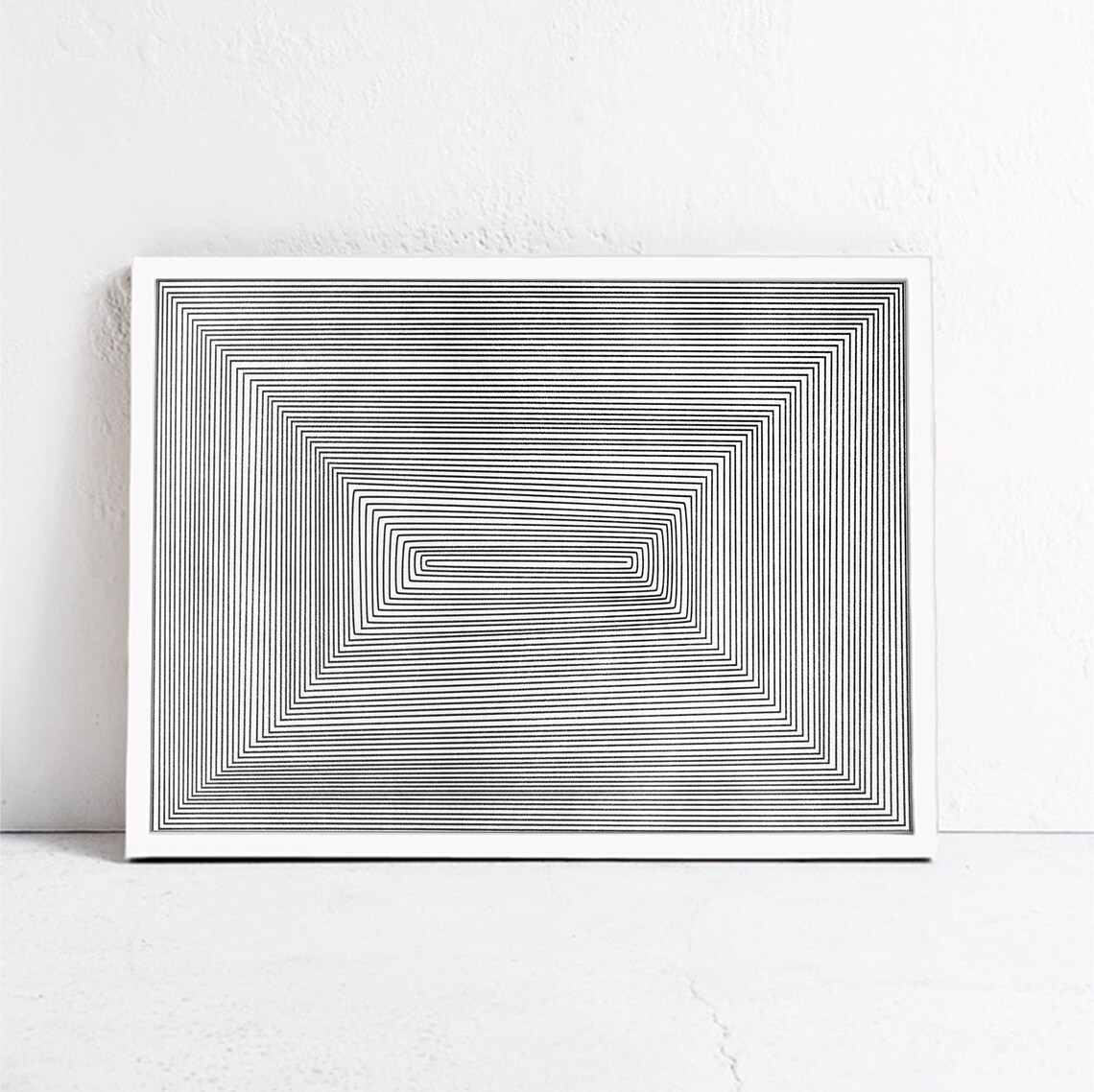 Mid Century Modern Abstract Geometric Art Print