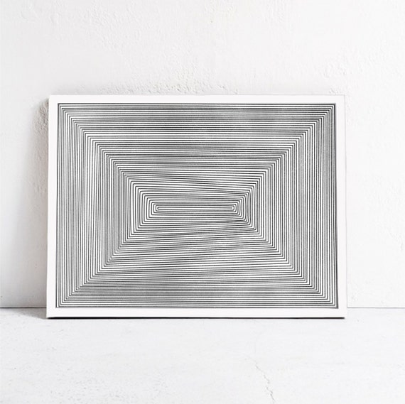 Mid Century Modern Abstract Geometric Art Print