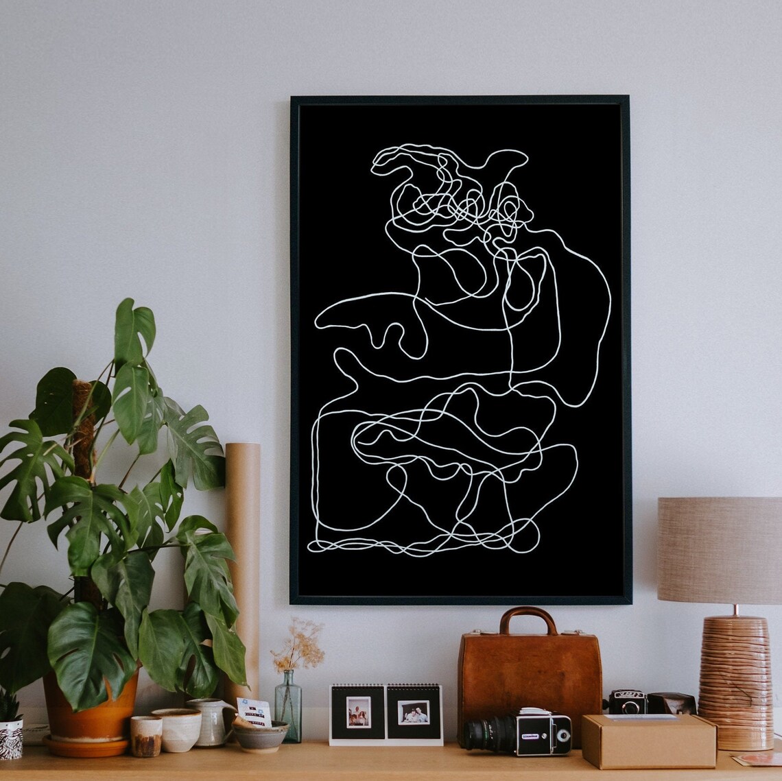 Modern Abstract Line Art for Living Room - Image 2