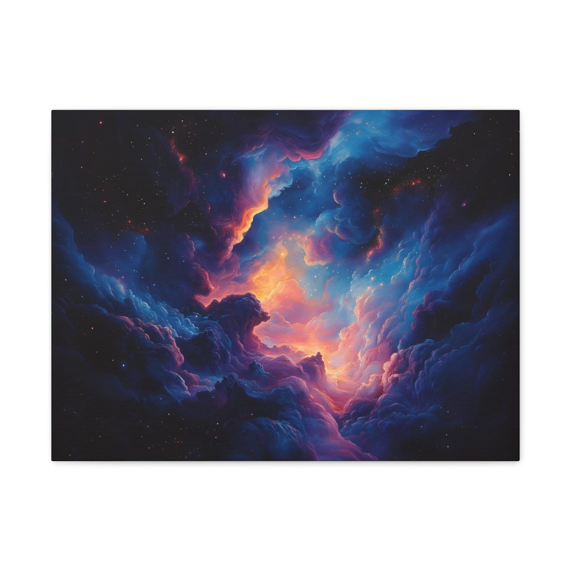 Vibrant Cosmic Nebula Galaxy Clouds Colorful Night Sky Poster - Image 3
