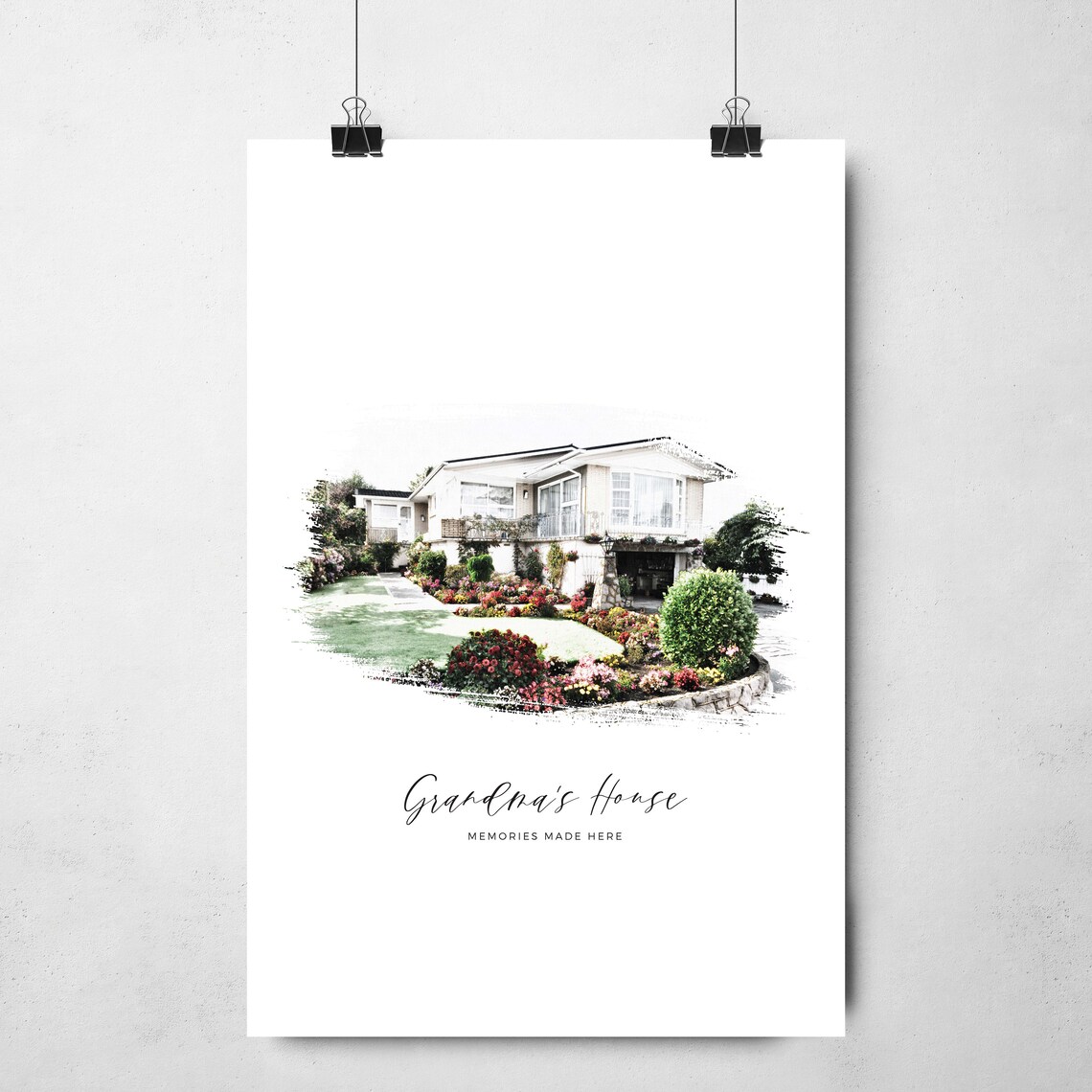 Custom House Portrait, First Home Housewarming Art Print - Image 4