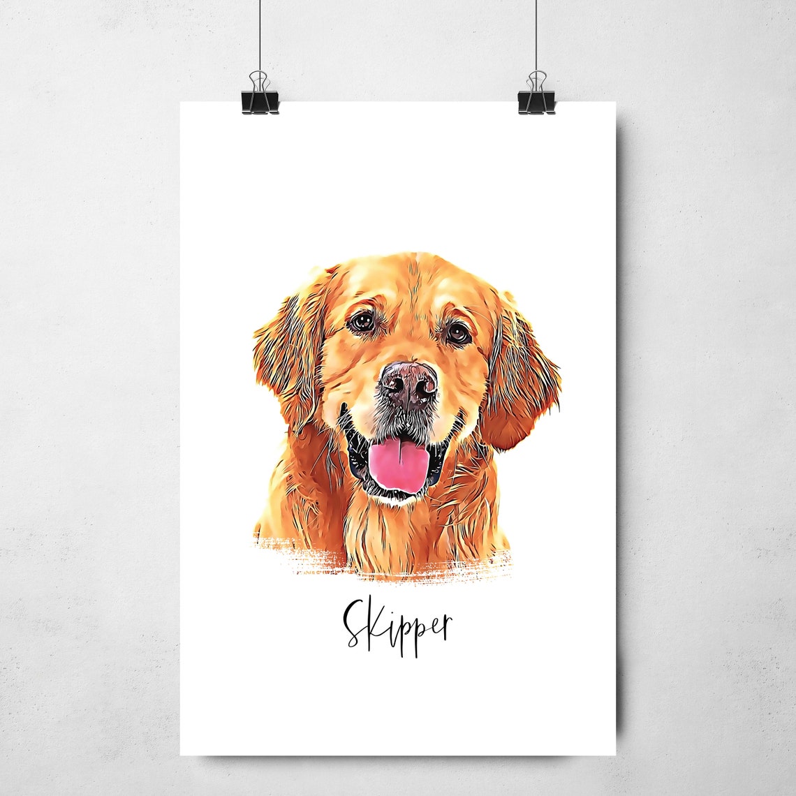 Custom Pet Portrait - Peekaboo Style - Image 4