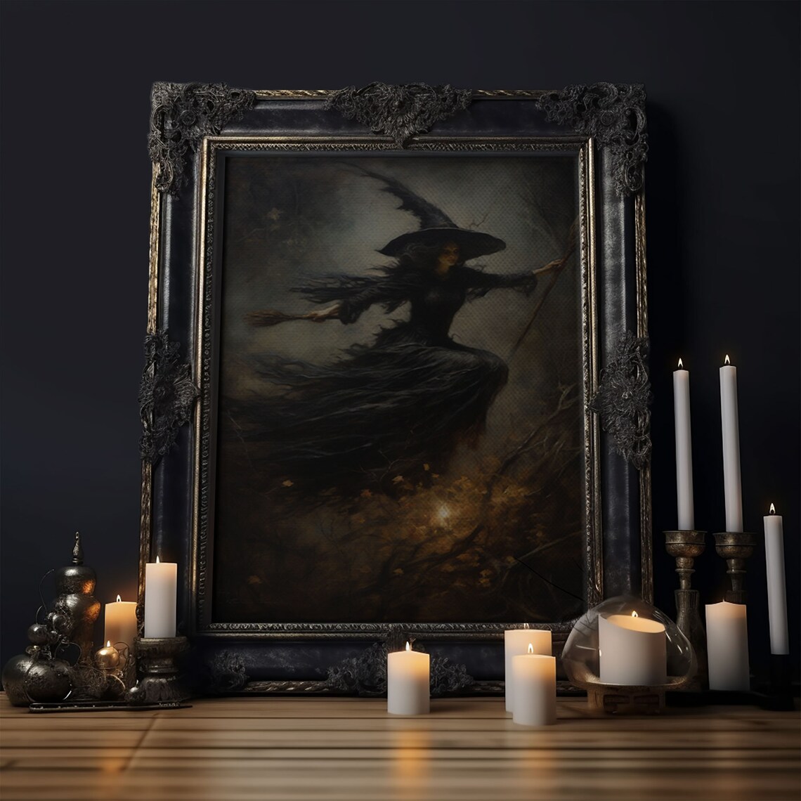 Spooky Season Witch Decor Halloween Art Print - Image 6