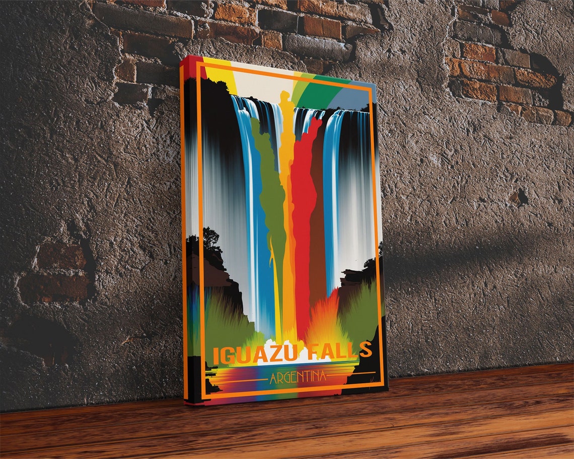 Iguazu Falls Wall Art Argentina Poster North America Wall Art Travel Wall Print Travel Poster Travel Wall Art Wall Print - Image 2