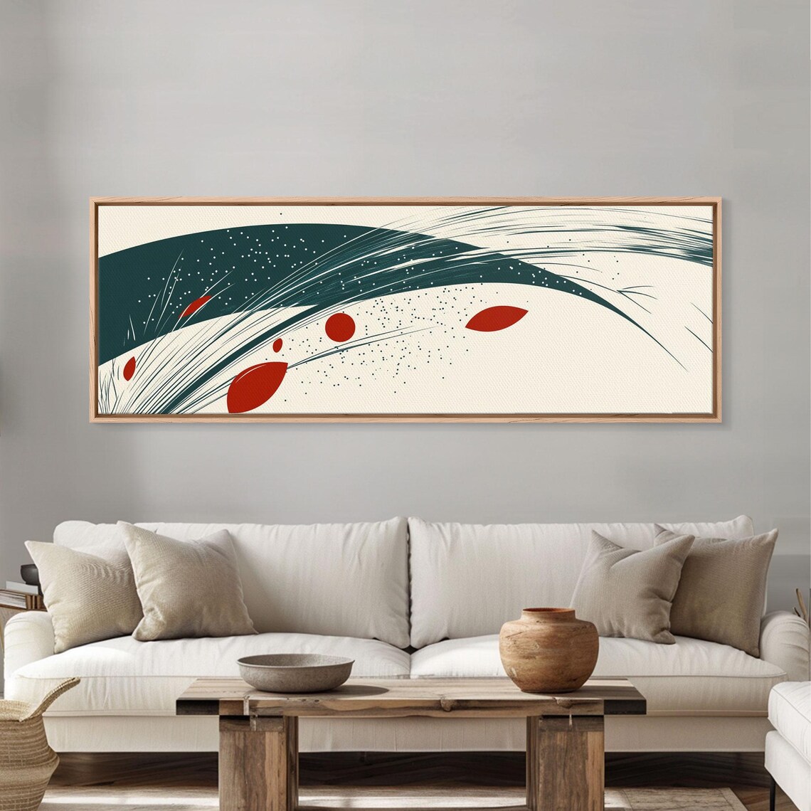 Abstract Reed Grass, Mid-Century Modern Art Print - Image 4