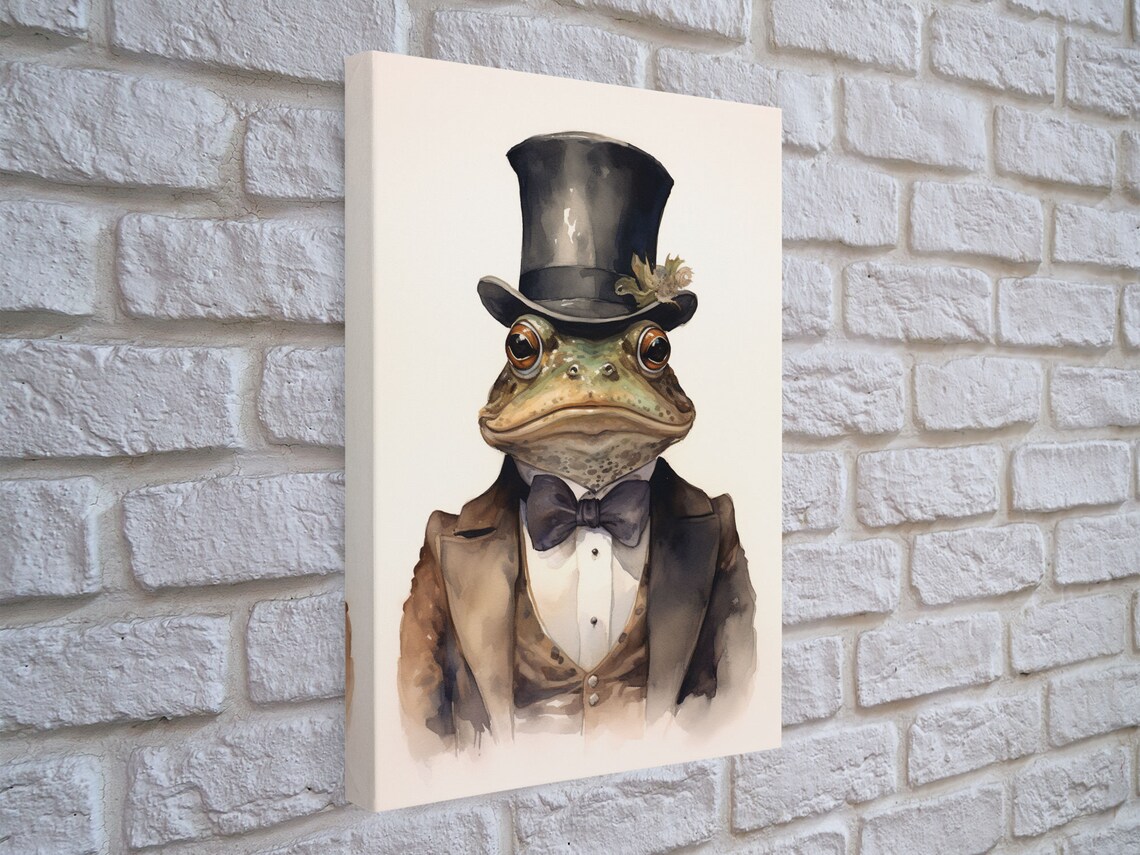 Toad Victorian Portrait, Vintage Style Art Print - Image 6