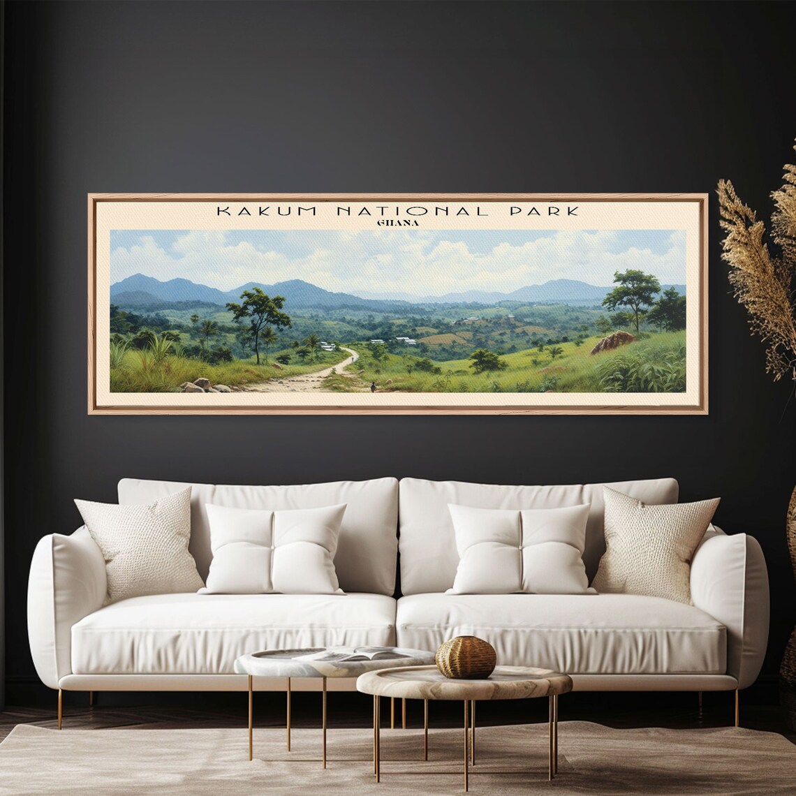 Kakum National Park Ghana Rainforest Hills Dirt Road Panoramic Travel Poster - Image 4