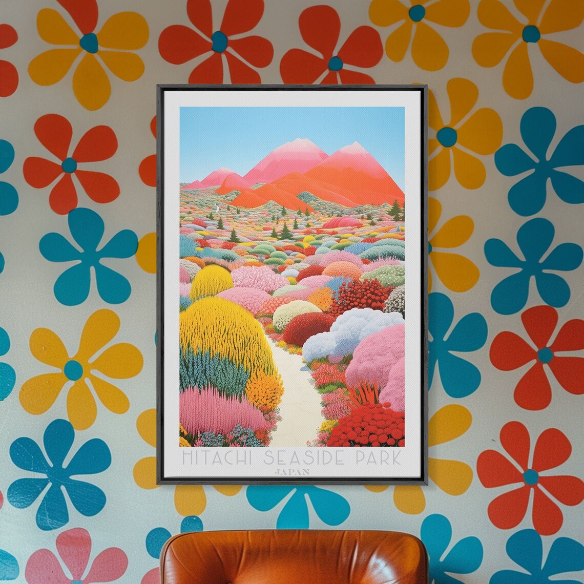 Hitachi Seaside Park Japan Travel Poster Art Print - Image 5
