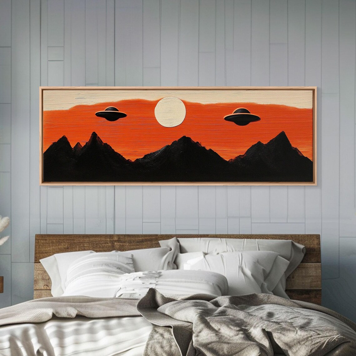 Flying Saucers or UFOs Nursery Wall Art Print - Image 4