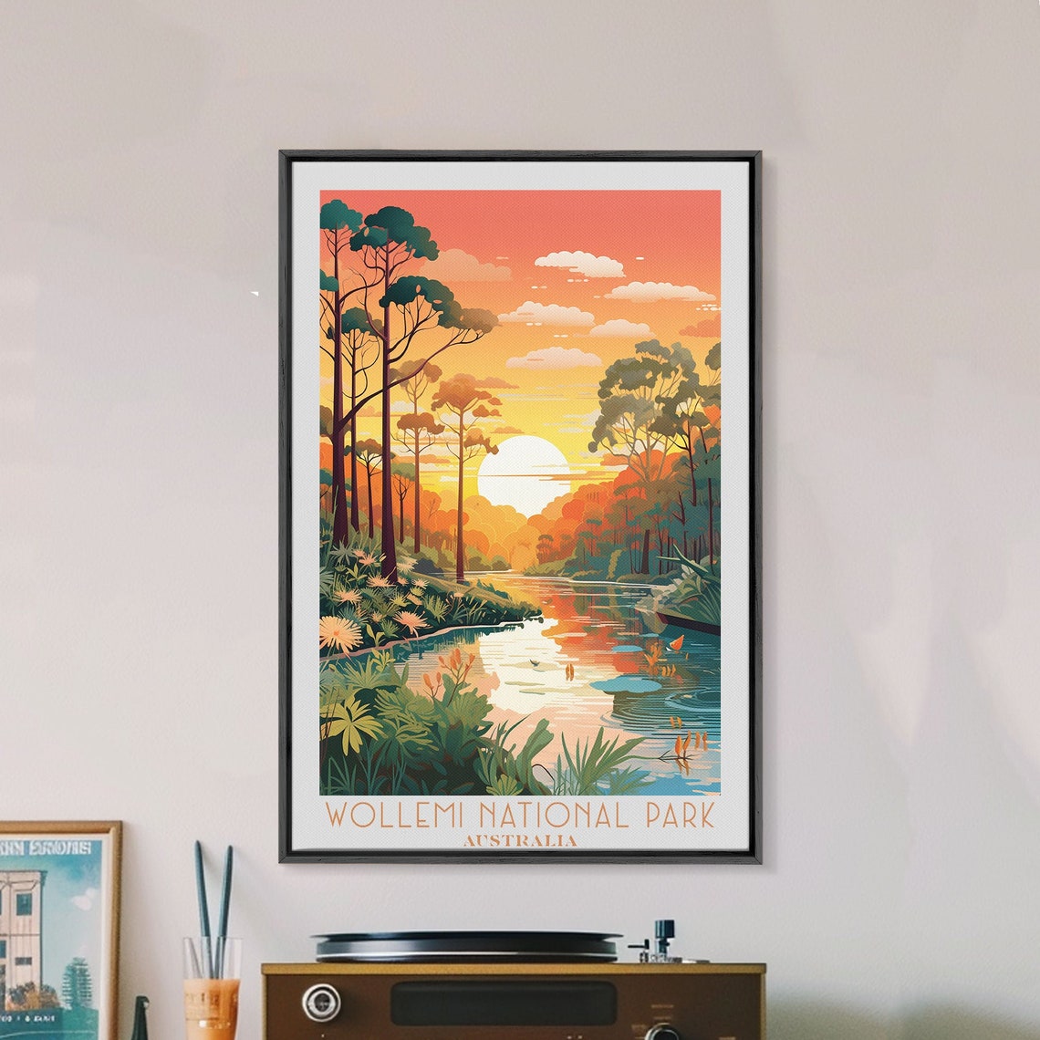 Wollemi National Park Australia Sunset River Forest View Poster - Image 3
