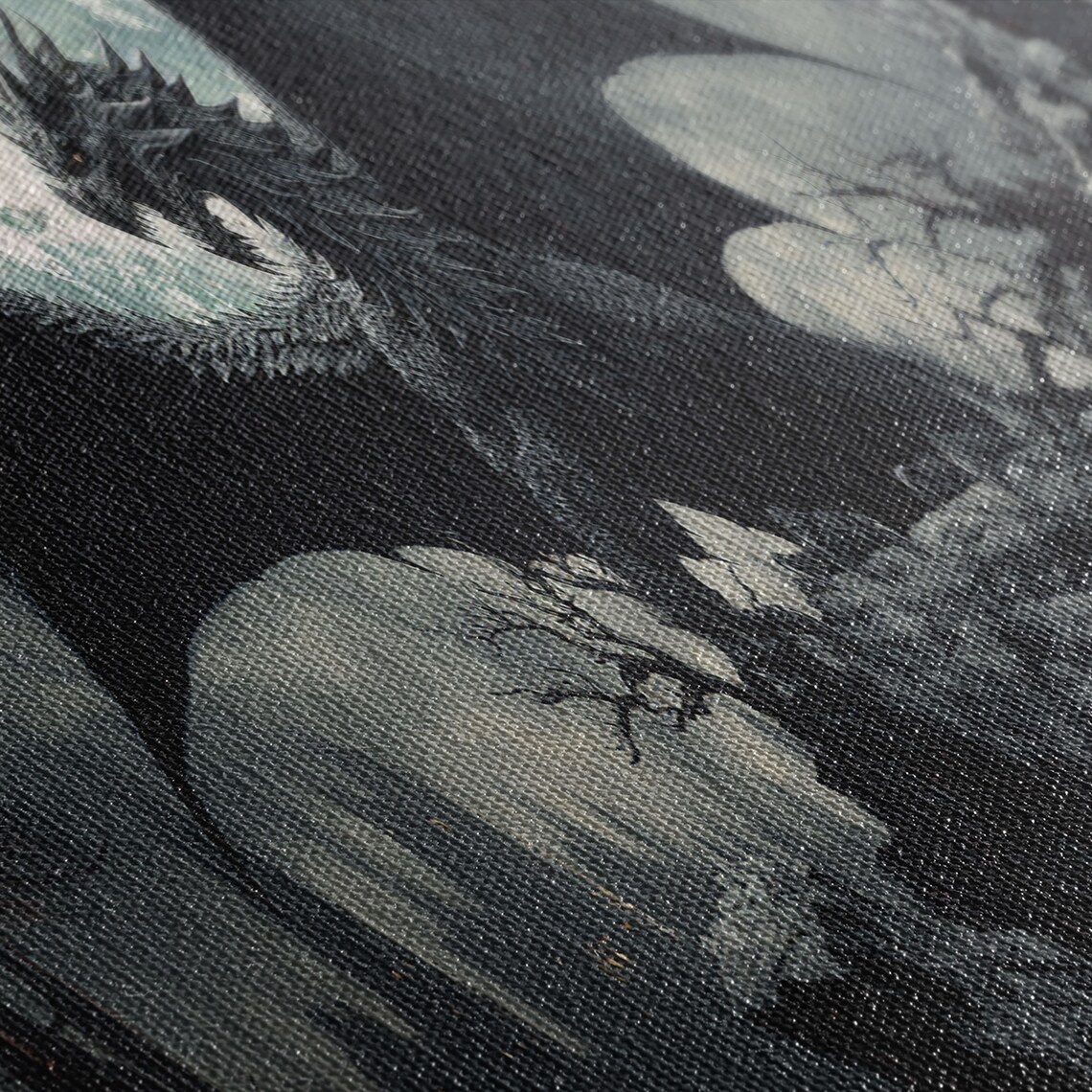 Dragon Panoramic Fantasy Painting Decor Art Print - Image 2